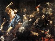 VALENTIN DE BOULOGNE Christ Driving the Money Changers out of the Temple wt Norge oil painting reproduction